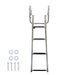 DURAFORCE 4 Step Stainless Steel Telescoping Boat Ladder with Pedal Hand Railing US