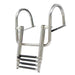 DURAFORCE 4 Step Stainless Steel Telescoping Boat Ladder with Pedal Hand Railing US