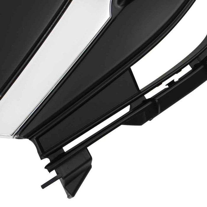 DURAFORCE Front Upper Grill Black W/Chrome Molding Trim Grille For Honda Odyssey 2011-2013