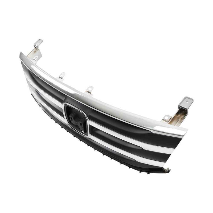 DURAFORCE Front Upper Grill Black W/Chrome Molding Trim Grille For Honda Odyssey 2011-2013