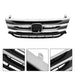 DURAFORCE Front Upper Grill Black W/Chrome Molding Trim Grille For Honda Odyssey 2011-2013