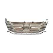 DURAFORCE Front Upper Grill Black W/Chrome Molding Trim Grille For Honda Odyssey 2011-2013