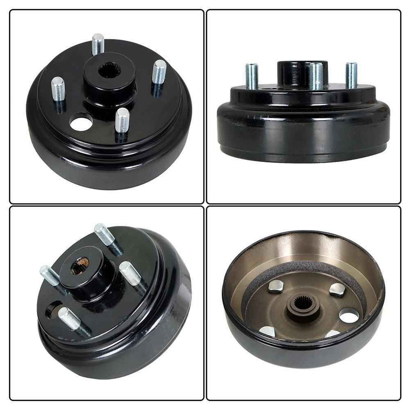 DURAFORCE Rear Brake Hub Drums Brake Shoe Spring Kit For EZGO TXT 1996-UP Electric