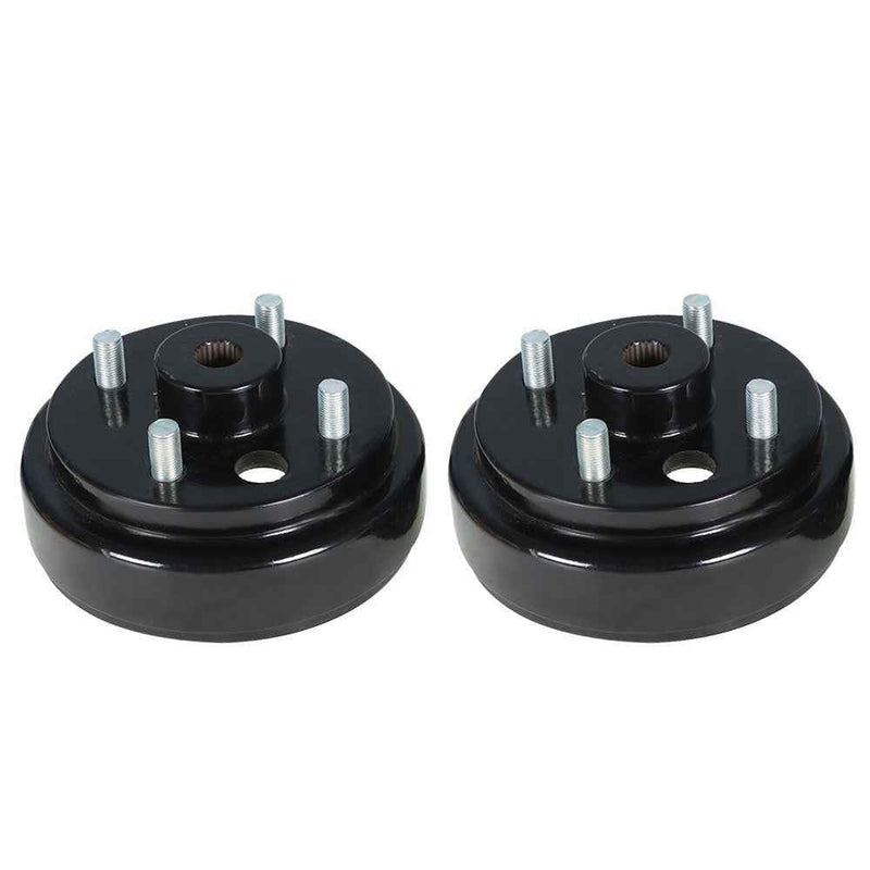DURAFORCE 2× Rear Wheel Brake Hub Drum For EZGO Electric Gas 2 Cycle Golf Cart 1982-1993