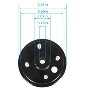 DURAFORCE 2× Rear Wheel Brake Hub Drum For EZGO Electric Gas 2 Cycle Golf Cart 1982-1993