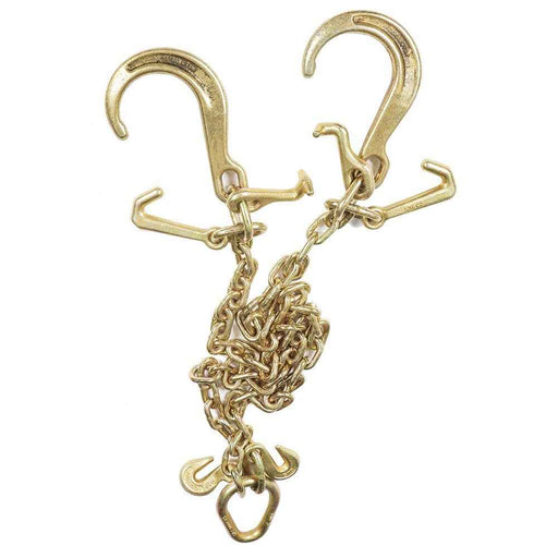 DURAFORCE 1 Pack G70 V-Chain Bridle W/ 8" Medium J Hooks T- Hook & J-Hook 5/16'' × 3'