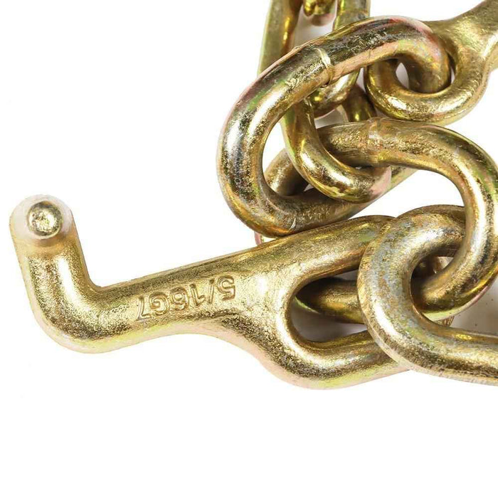 DURAFORCE 1 Pack G70 V-Chain Bridle W/ 8" Medium J Hooks T- Hook & J-Hook 5/16'' × 3'