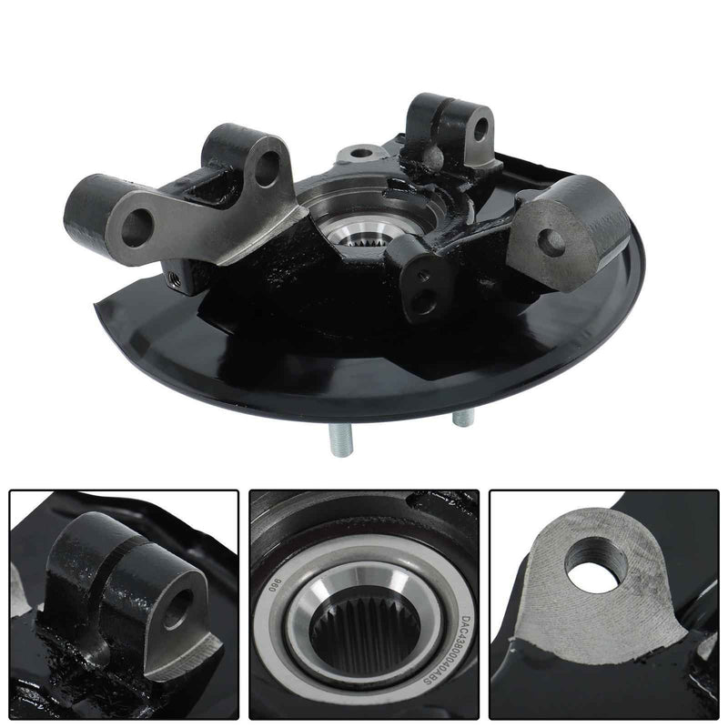DURAFORCE Front LH Steering Knuckle & Hub Bearing Assy For Mitsubishi Outlander 2007-2018