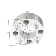 DURAFORCE 4× 2" Wheel Spacers For Honda Rancher 350 4x110 M10x1.25 Silver 2000-2008 2009