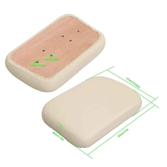 DURAFORCE 2 PCS White Seat Back Assembly For Club Car DS Golf Cart 1979-1999 Models