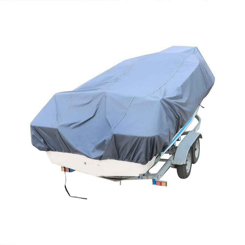 DURAFORCE Heavy 600D Marine Grade Polyester Canvas Trailerable Waterproof Boat Cover
