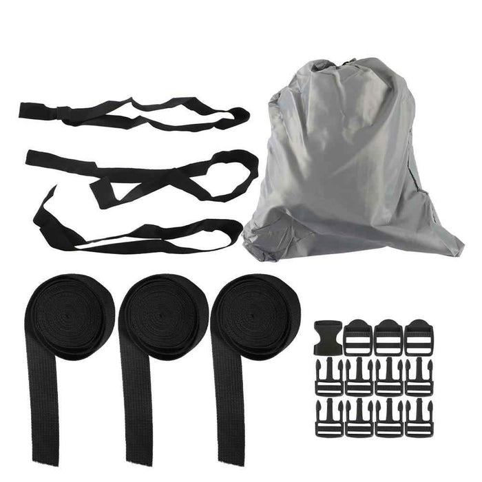 DURAFORCE Heavy 600D Marine Grade Polyester Canvas Trailerable Waterproof Boat Cover