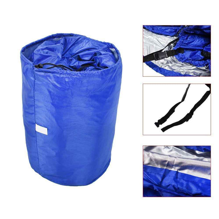 DURAFORCE Boat Cover 17-19 Ft Waterproof Trailerable Fabric 210D V-hull Dark Heavy Duty