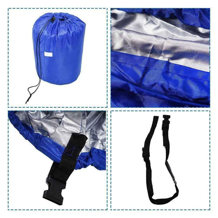 DURAFORCE Boat Cover 17-19 Ft Waterproof Trailerable Fabric 210D V-hull Dark Heavy Duty