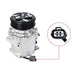DURAFORCE CO4914AC 2004914 For Honda Civic 2002 2003-04 2005 1.7L A/C Compressor W/Clutch