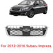 DURAFORCE For Subaru Impreza 12 13-2016 Front Upper Bumper Grill Chrome/Black Mesh Grille