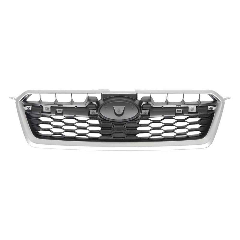 DURAFORCE For Subaru Impreza 12 13-2016 Front Upper Bumper Grill Chrome/Black Mesh Grille
