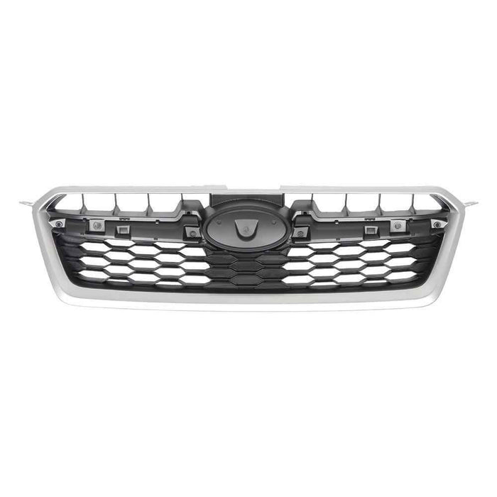 DURAFORCE For Subaru Impreza 12 13-2016 Front Upper Bumper Grill Chrome/Black Mesh Grille