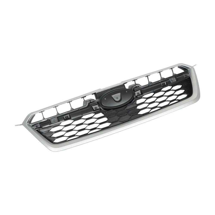 DURAFORCE For Subaru Impreza 12 13-2016 Front Upper Bumper Grill Chrome/Black Mesh Grille