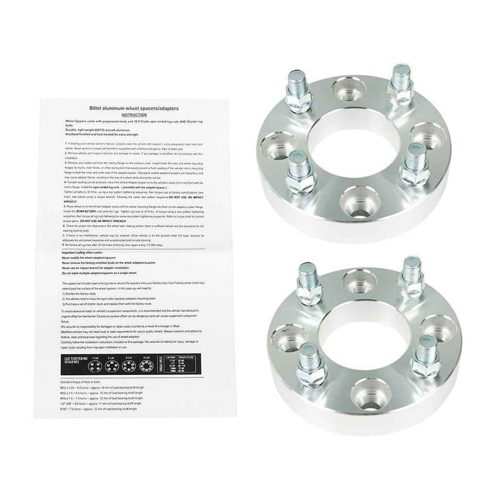 DURAFORCE 1" 4x4 4x101.6mm Wheel Spacers 1/2"x20 Studs For EZ GO Club Car Golf Cart ×2