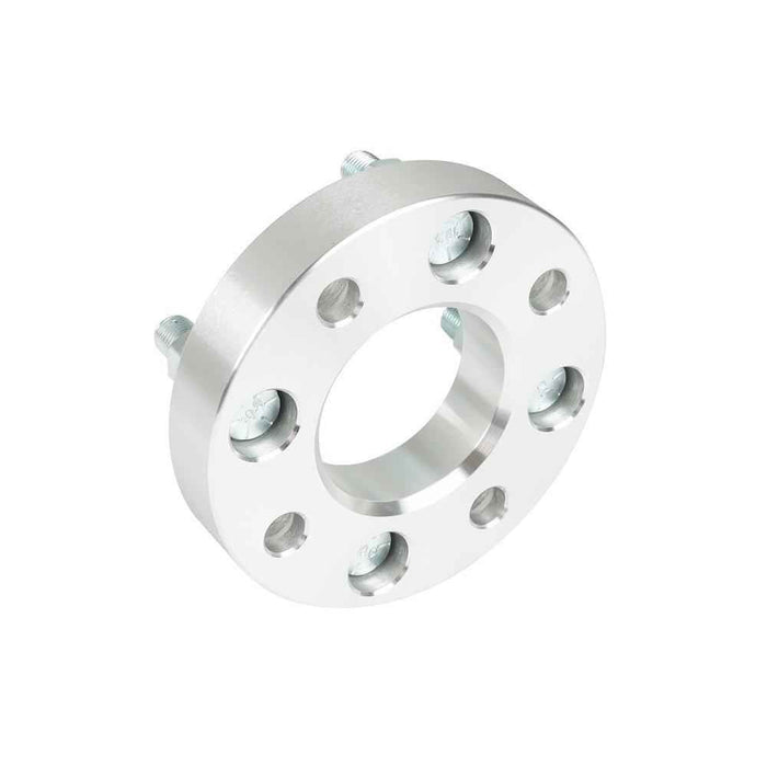 DURAFORCE 2× 1" For Golf Cart Silver Wheel Spacers 4×4 Bolt Pattern/62mm Bore 1/2×20 Studs