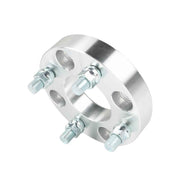 DURAFORCE 2× 1" For Golf Cart Silver Wheel Spacers 4×4 Bolt Pattern/62mm Bore 1/2×20 Studs