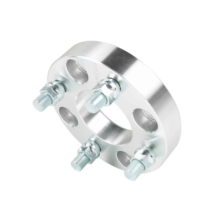 DURAFORCE 2× 1" For Golf Cart Silver Wheel Spacers 4×4 Bolt Pattern/62mm Bore 1/2×20 Studs
