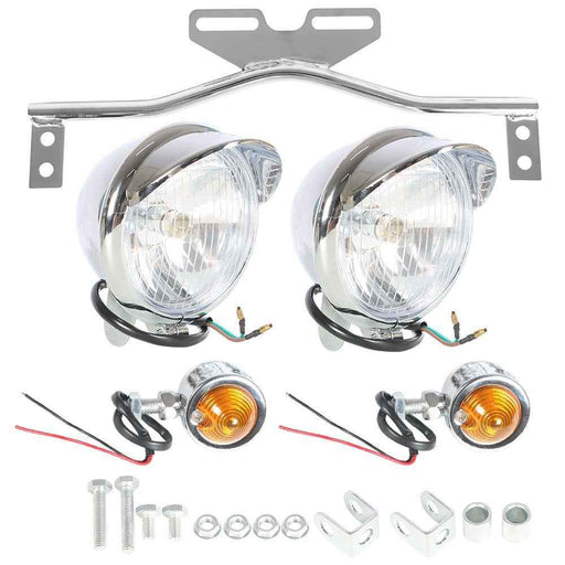 DURAFORCE Driving Spot Fog Light Bar W/ Bracket Turn Signal Fit For Honda Motorcycle US