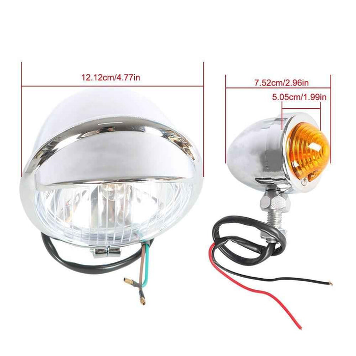 DURAFORCE Driving Spot Fog Light Bar W/ Bracket Turn Signal Fit For Honda Motorcycle US