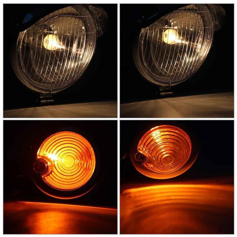 DURAFORCE Driving Spot Fog Light Bar W/ Bracket Turn Signal Fit For Honda Motorcycle US