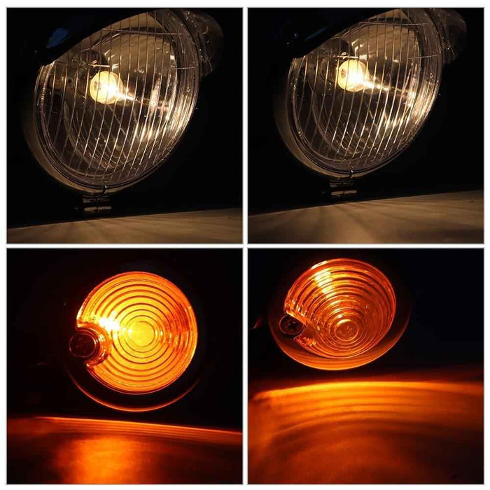 DURAFORCE Driving Spot Fog Light Bar W/ Bracket Turn Signal Fit For Honda Motorcycle US