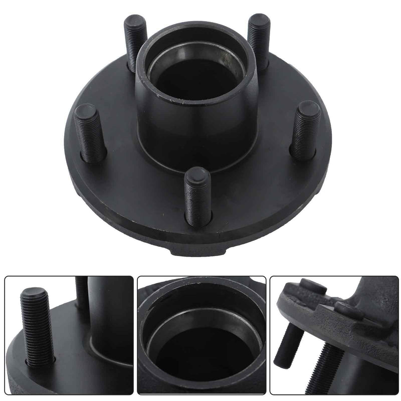 DURAFORCE 2 Sets 5 Lug Idler Trailer Hub Kits 5 on 4.5" For 2000 lbs Axle 1-1/16" bearings