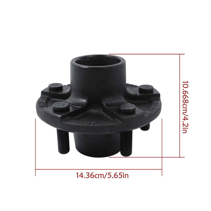 DURAFORCE 2 Sets 5 Lug Idler Trailer Hub Kits 5 on 4.5" For 2000 lbs Axle 1-1/16" bearings