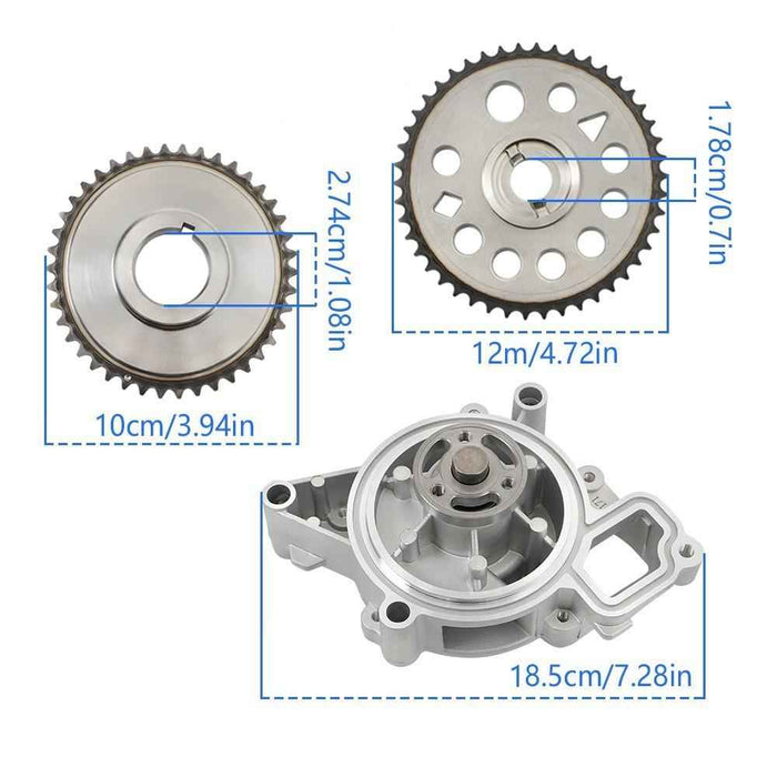 DURAFORCE Timing Chain Kit Water Pump Kit For GM Chevrolet Pontiac 2.2L 2.4L l4 2000-2010