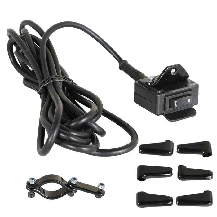 DURAFORCE NEW ATV 12V Handle Bar Control Switch & Mounting Bracket Winch Rocker Thumb