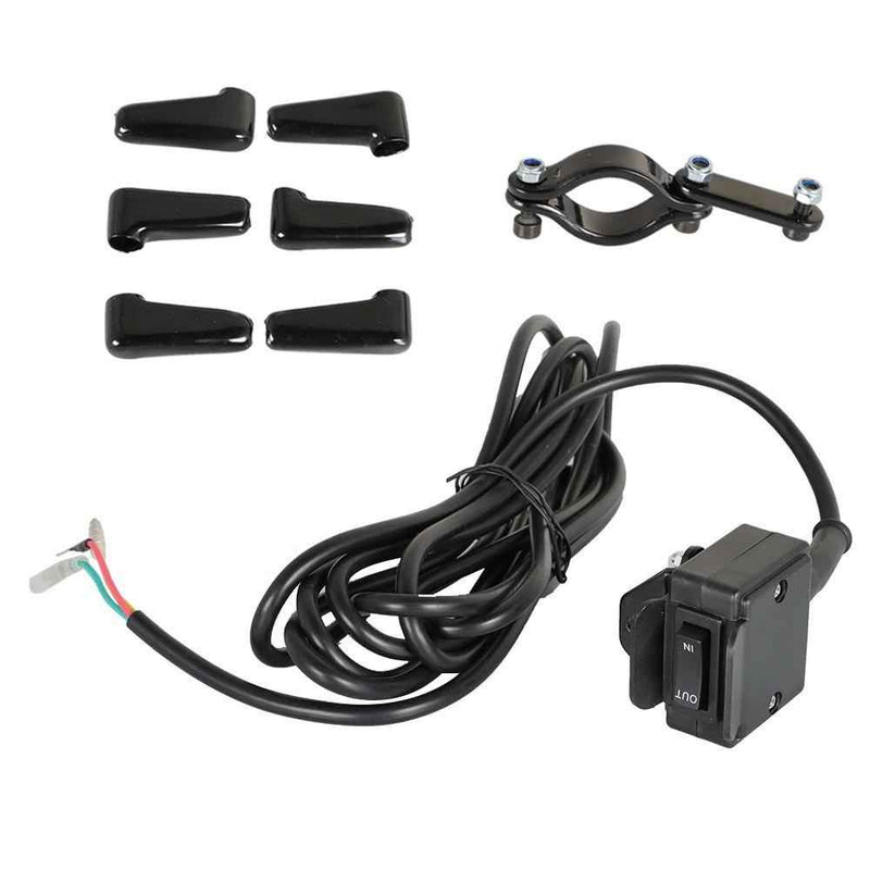DURAFORCE NEW ATV 12V Handle Bar Control Switch & Mounting Bracket Winch Rocker Thumb