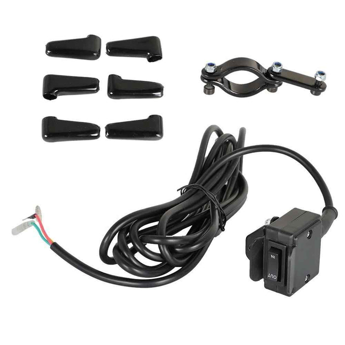 DURAFORCE NEW ATV 12V Handle Bar Control Switch & Mounting Bracket Winch Rocker Thumb