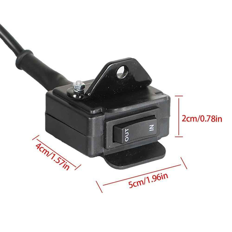 DURAFORCE NEW ATV 12V Handle Bar Control Switch & Mounting Bracket Winch Rocker Thumb