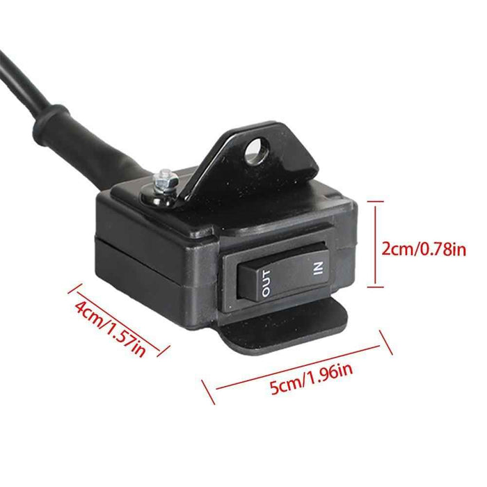 DURAFORCE NEW ATV 12V Handle Bar Control Switch & Mounting Bracket Winch Rocker Thumb