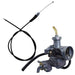 DURAFORCE Carb Carburetor & Throttle Cable Fit For Honda ATV 90 110 125 TRX125