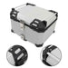 DURAFORCE Rear Top Case Luggage Tour Tail Tool Box Lock 55L Motorcycle Aluminum Trunk