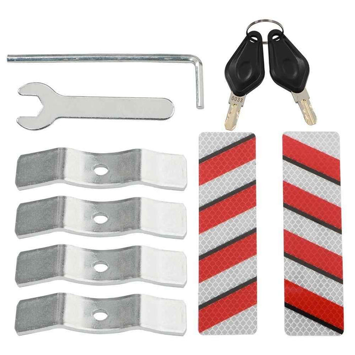 DURAFORCE Rear Top Case Luggage Tour Tail Tool Box Lock 55L Motorcycle Aluminum Trunk