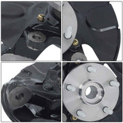 DURAFORCE Front Driver Side Steering Knuckle & Wheel Hub Bearing For Toyota Corolla 03-05