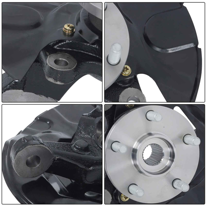 DURAFORCE Front Driver Side Steering Knuckle & Wheel Hub Bearing For Toyota Corolla 03-05