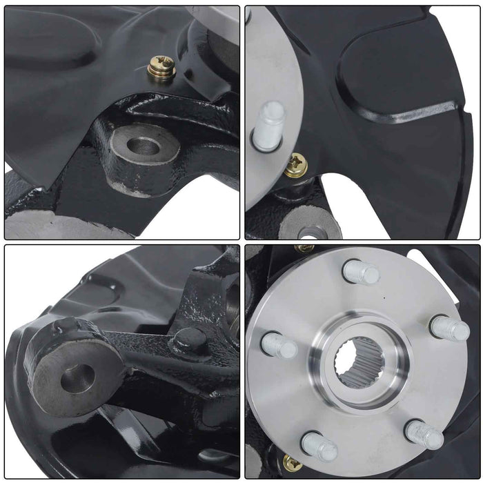 DURAFORCE Front Driver Side Steering Knuckle & Wheel Hub Bearing For Toyota Corolla 03-05