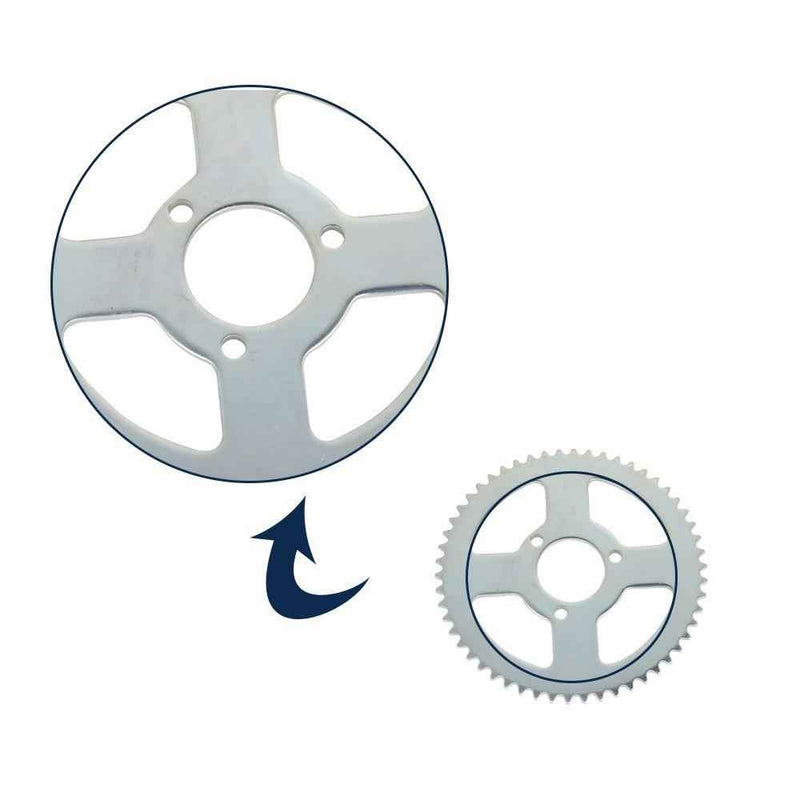 DURAFORCE T8F 54T Rear Drive Chain With Chain Sprocket For Mini Bike ATV Quad Go Kart