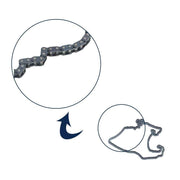 DURAFORCE T8F 54T Rear Drive Chain With Chain Sprocket For Mini Bike ATV Quad Go Kart