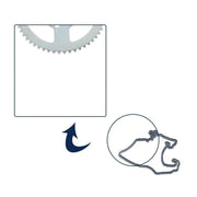 DURAFORCE T8F 54T Rear Drive Chain With Chain Sprocket For Mini Bike ATV Quad Go Kart