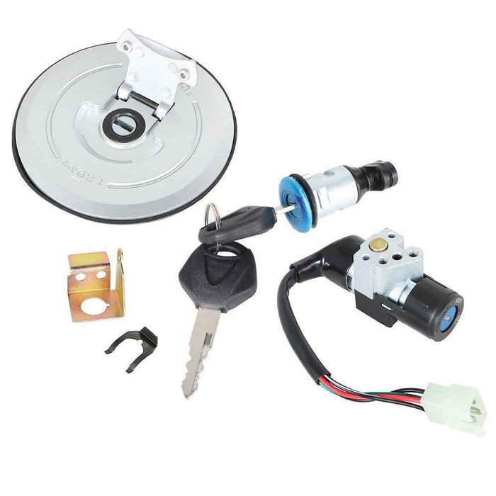 DURAFORCE Fuel Gas Cap For Honda 2014-2015 Grom 125 MSX125 Ignition Switch Seat Lock Key