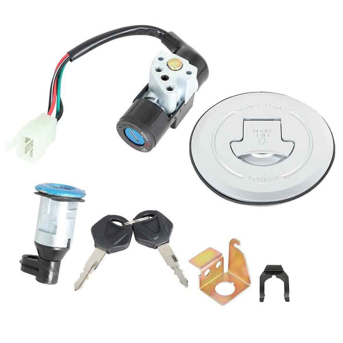 DURAFORCE Fuel Gas Cap For Honda 2014-2015 Grom 125 MSX125 Ignition Switch Seat Lock Key